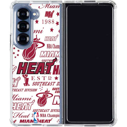 NBA Miami Heat Historic Blast Galaxy Z Fold6 Clear Case