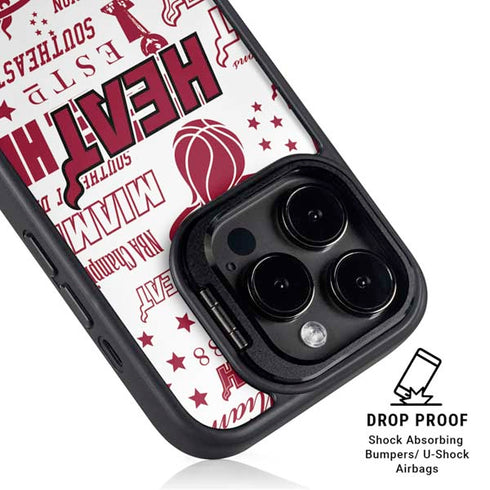 NBA Miami Heat Historic Blast iPhone 13 Pro Max Kickstand Case