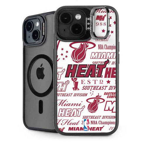 NBA Miami Heat Historic Blast iPhone 14 Plus Kickstand Case