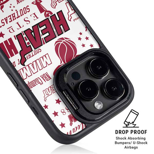 NBA Miami Heat Historic Blast iPhone 14 Pro Max Kickstand Case