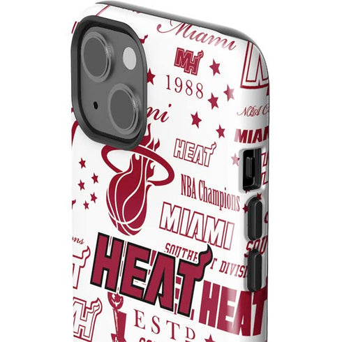 NBA Miami Heat Historic Blast iPhone 15 Impact Case