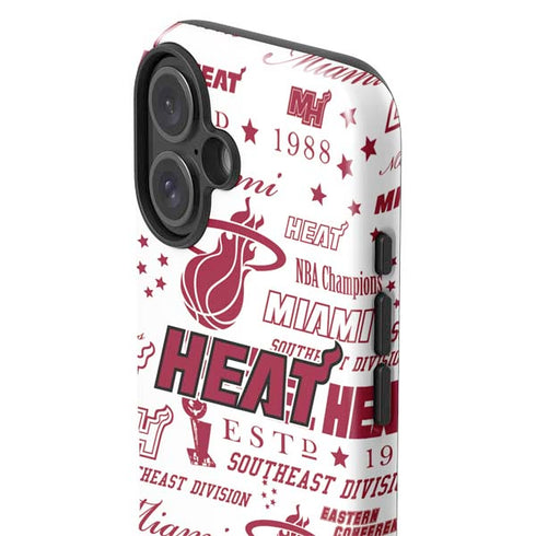 NBA Miami Heat Historic Blast iPhone 16 Plus Impact Case