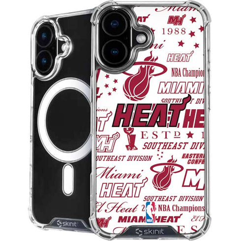 NBA Miami Heat Historic Blast iPhone 16 Plus MagSafe Case
