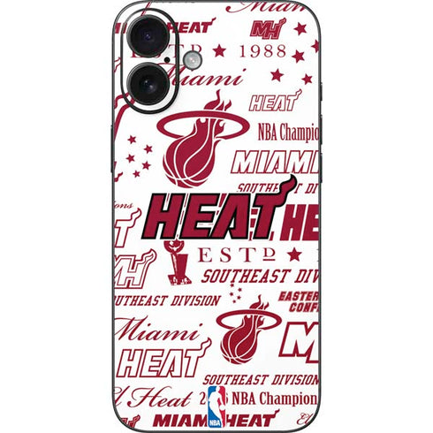 NBA Miami Heat Historic Blast iPhone 16 Plus Skin