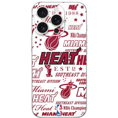 NBA Miami Heat Historic Blast iPhone 16 Pro Skin