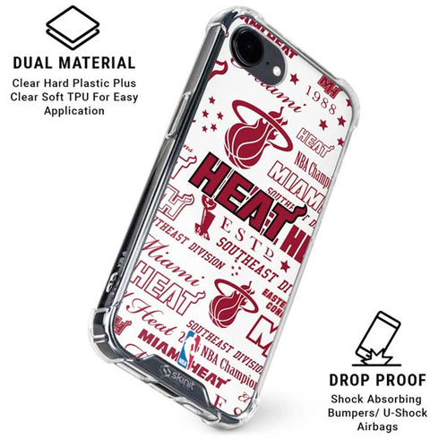 NBA Miami Heat Historic Blast iPhone 16e Clear Case