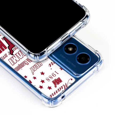 NBA Miami Heat Historic Blast Moto G Play 4G (2024) Clear Case