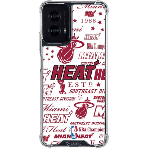 NBA Miami Heat Historic Blast Moto G Power 5G (2024) Clear Case