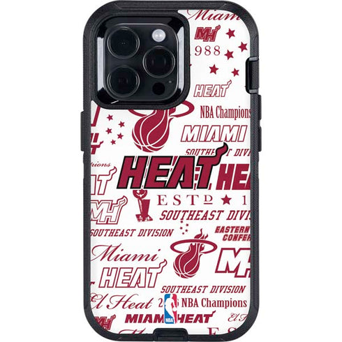 NBA Miami Heat Historic Blast Otterbox Defender iPhone Skin