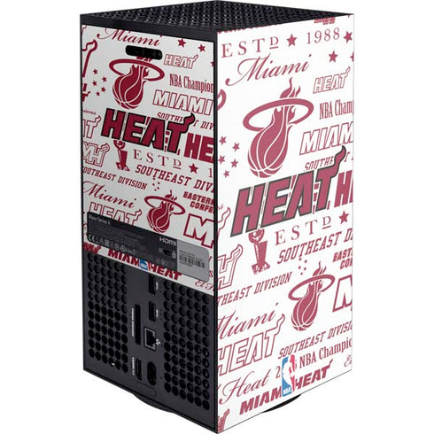 NBA Miami Heat Historic Blast XBox Series X Digital Edition Console Skin
