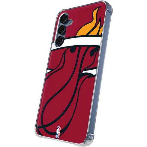 NBA Miami Heat Large Logo Galaxy A35 5G Clear Case
