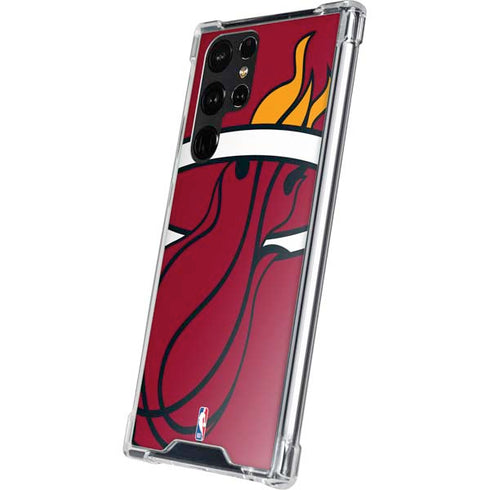NBA Miami Heat Large Logo Galaxy S23 Ultra Clear Case