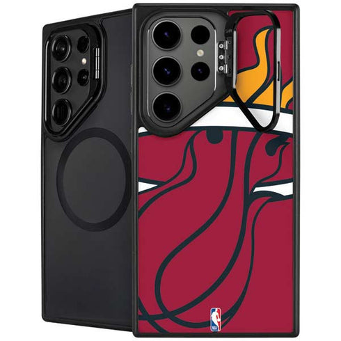 NBA Miami Heat Large Logo Galaxy S25 Ultra Kickstand Case