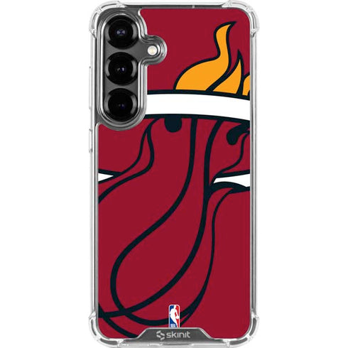 NBA Miami Heat Large Logo Galaxy S26 Clear Case