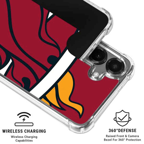 NBA Miami Heat Large Logo Galaxy S26 Clear Case