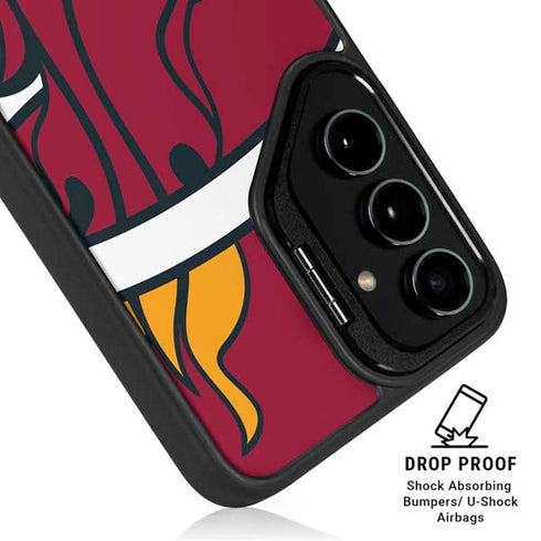 NBA Miami Heat Large Logo Galaxy S26 Plus Kickstand Case