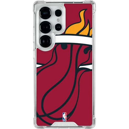 NBA Miami Heat Large Logo Galaxy S26 Ultra Clear Case
