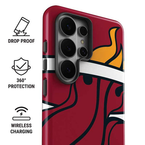 NBA Miami Heat Large Logo Galaxy S26 Ultra Impact Case