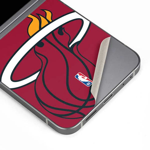 NBA Miami Heat Large Logo Galaxy Z Flip6 Skin