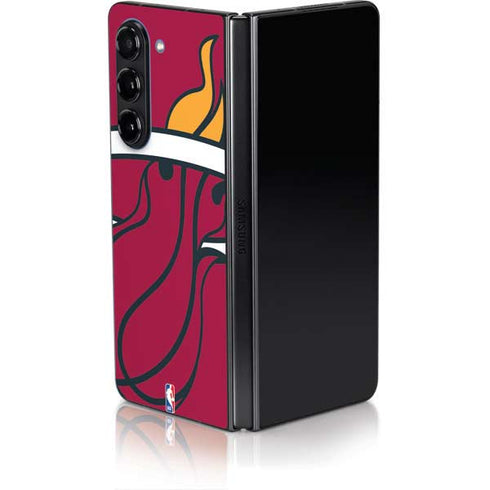NBA Miami Heat Large Logo Galaxy Z Fold5 5G Skin