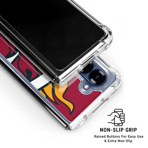 NBA Miami Heat Large Logo Galaxy Z Fold6 Clear Case