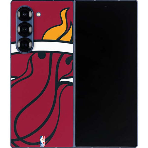 NBA Miami Heat Large Logo Galaxy Z Fold6 Skin
