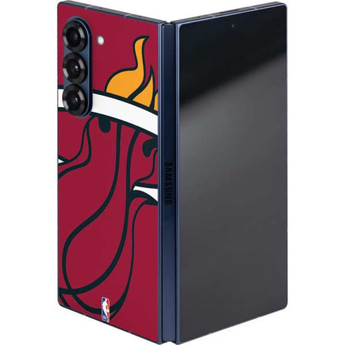 NBA Miami Heat Large Logo Galaxy Z Fold6 Skin