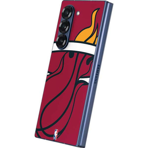 NBA Miami Heat Large Logo Galaxy Z Fold6 Skin