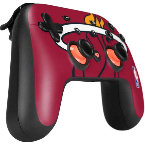 NBA Miami Heat Large Logo Google Stadia Controller Skin