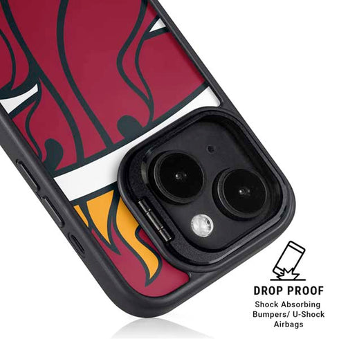 NBA Miami Heat Large Logo iPhone 14 Kickstand Case