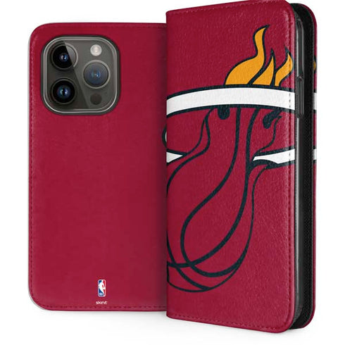 NBA Miami Heat Large Logo iPhone 15 Pro Folio Case