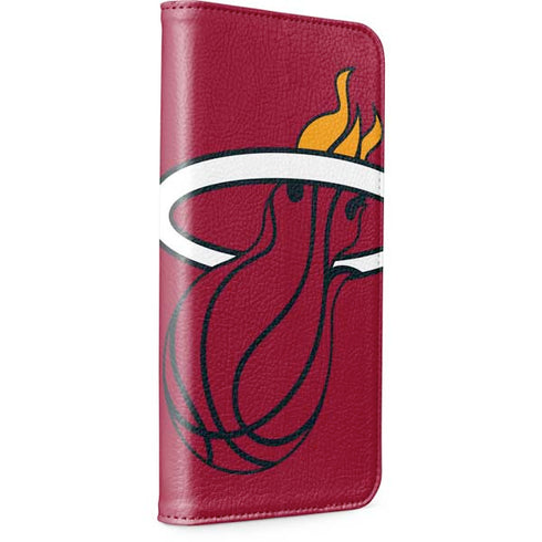 NBA Miami Heat Large Logo iPhone 15 Pro Folio Case