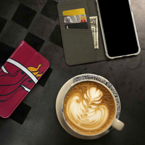 NBA Miami Heat Large Logo iPhone 15 Pro Max Folio Case