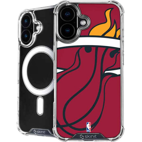 NBA Miami Heat Large Logo iPhone 16 MagSafe Case