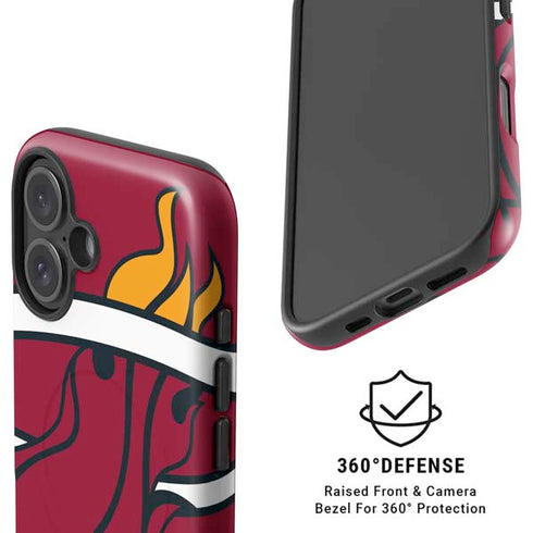 NBA Miami Heat Large Logo iPhone 16 Magsafe Impact Case