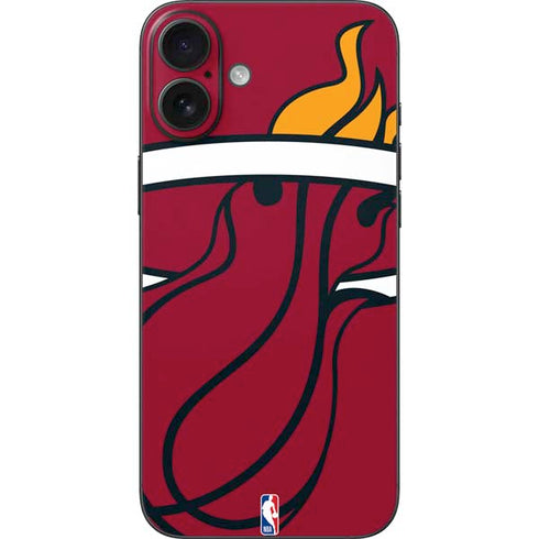 NBA Miami Heat Large Logo iPhone 16 Plus Skin
