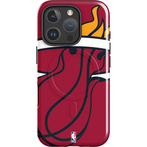 NBA Miami Heat Large Logo iPhone 16 Pro Magsafe Impact Case