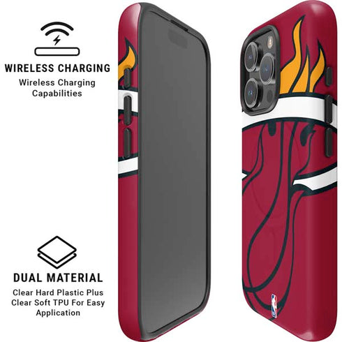 NBA Miami Heat Large Logo iPhone 16 Pro Magsafe Impact Case