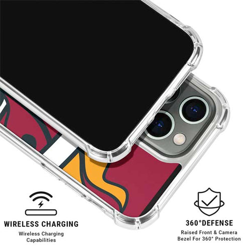 NBA Miami Heat Large Logo iPhone 16 Pro Max Clear Case