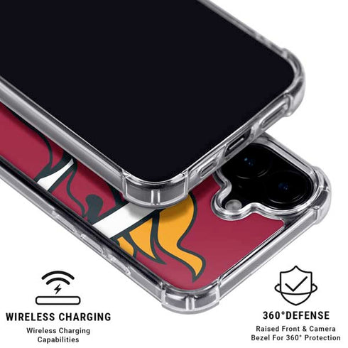NBA Miami Heat Large Logo iPhone 17 Clear Case