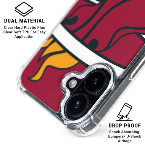 NBA Miami Heat Large Logo iPhone 17 Clear Case