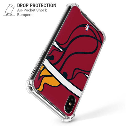 NBA Miami Heat Large Logo iPhone X/XS Clear Case