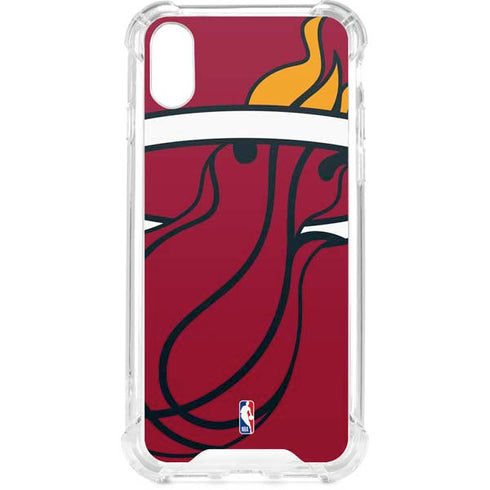 NBA Miami Heat Large Logo iPhone XS Clear Case