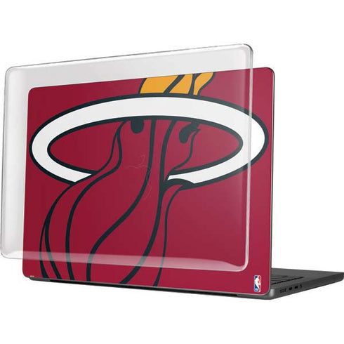 NBA Miami Heat Large Logo MacBook Pro 14in (2021-24) Case plus Skin
