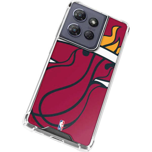 NBA Miami Heat Large Logo Moto G 5G (2025) Clear Case