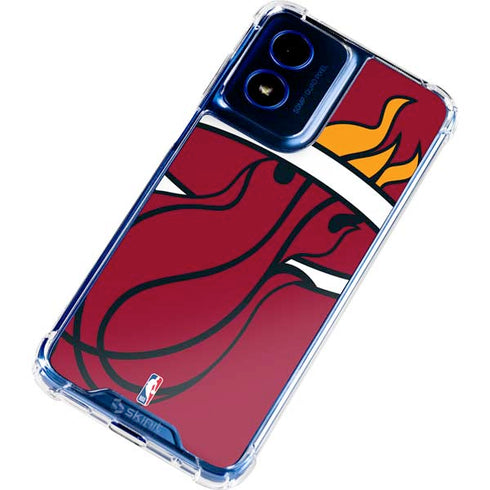 NBA Miami Heat Large Logo Moto G 5G (2024) Clear Case