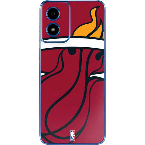 NBA Miami Heat Large Logo Moto G Play 4G (2024) Skin