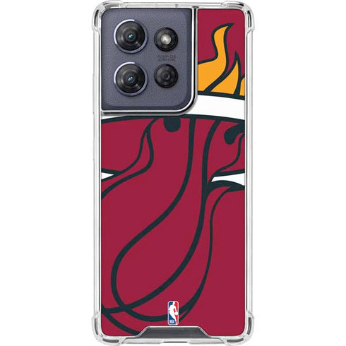 NBA Miami Heat Large Logo Moto G Play 5G (2025) Clear Case