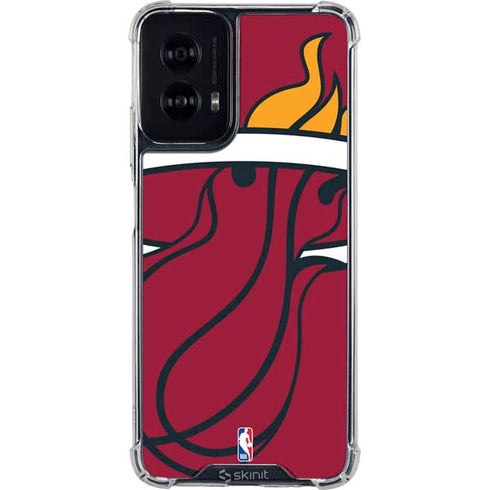 NBA Miami Heat Large Logo Moto G Power 5G (2024) Clear Case