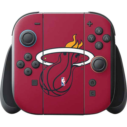 NBA Miami Heat Large Logo Nintendo Switch 2 (2025) with Joy-Con Skin